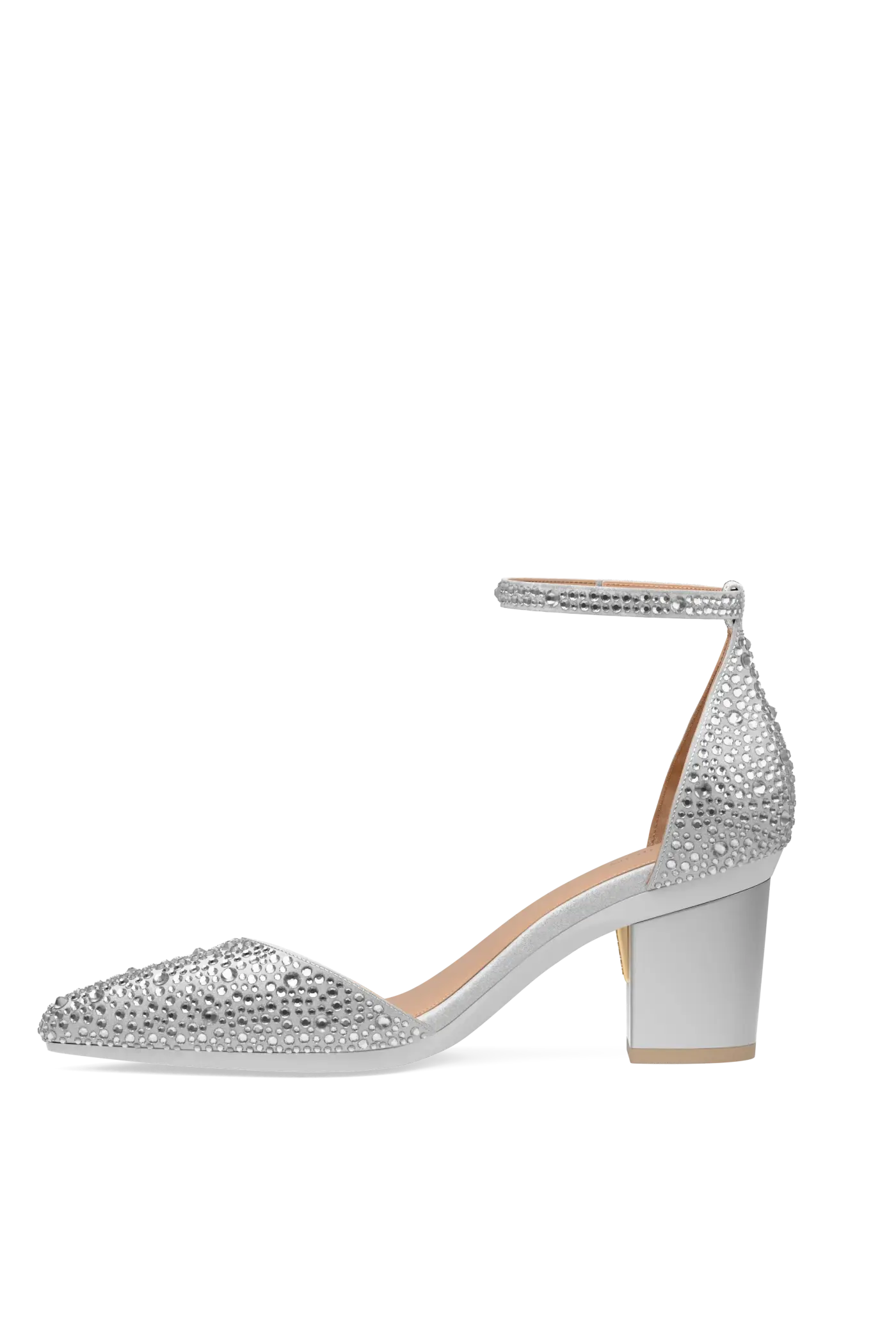 The D'Orsay - Silver Mixed Rhinestone 3 Block