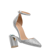 Diana D'Orsay - Silver Mixed Rhinestone 4 Block