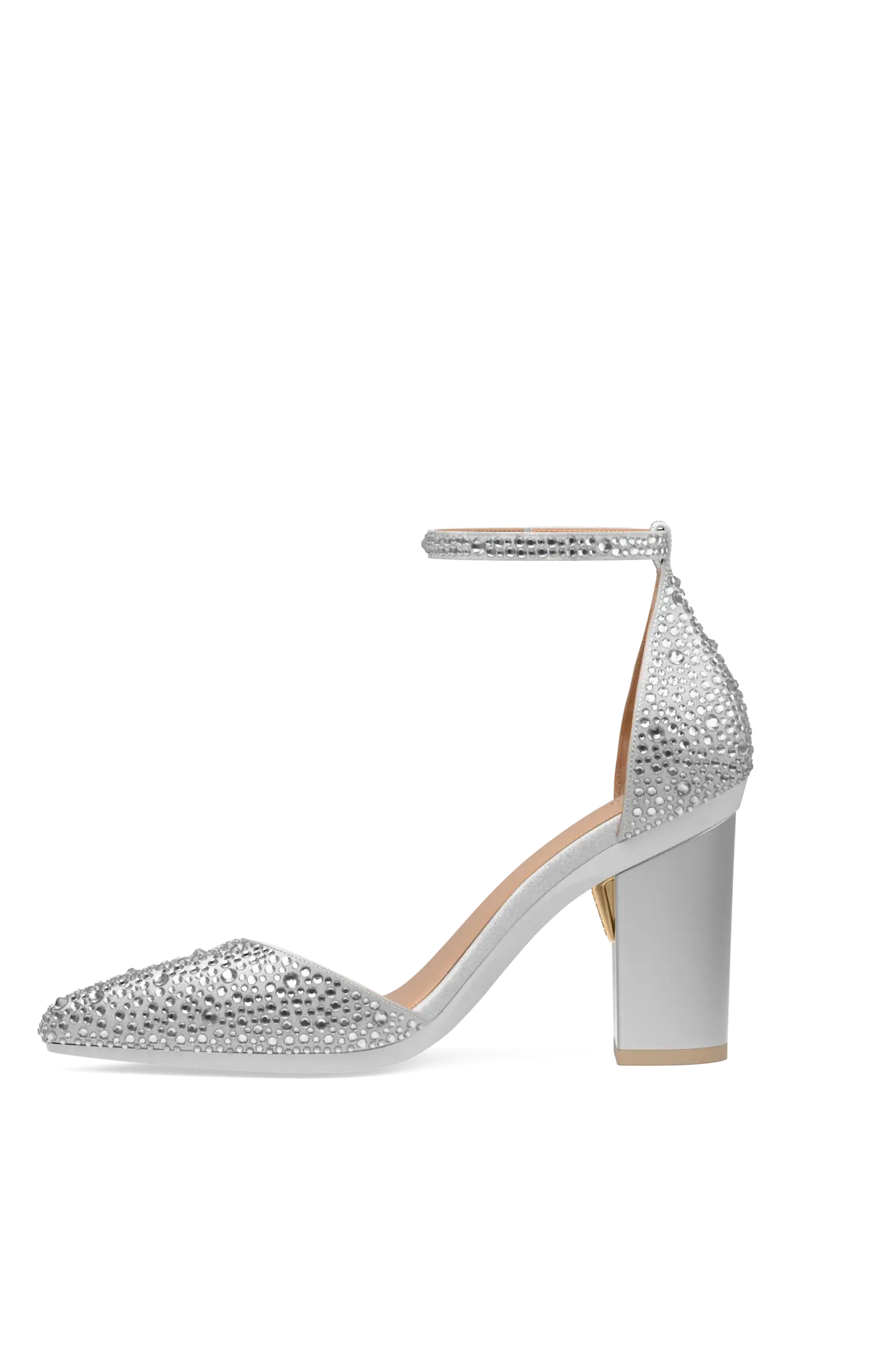 The D'Orsay - Silver Mixed Rhinestone 4 Block