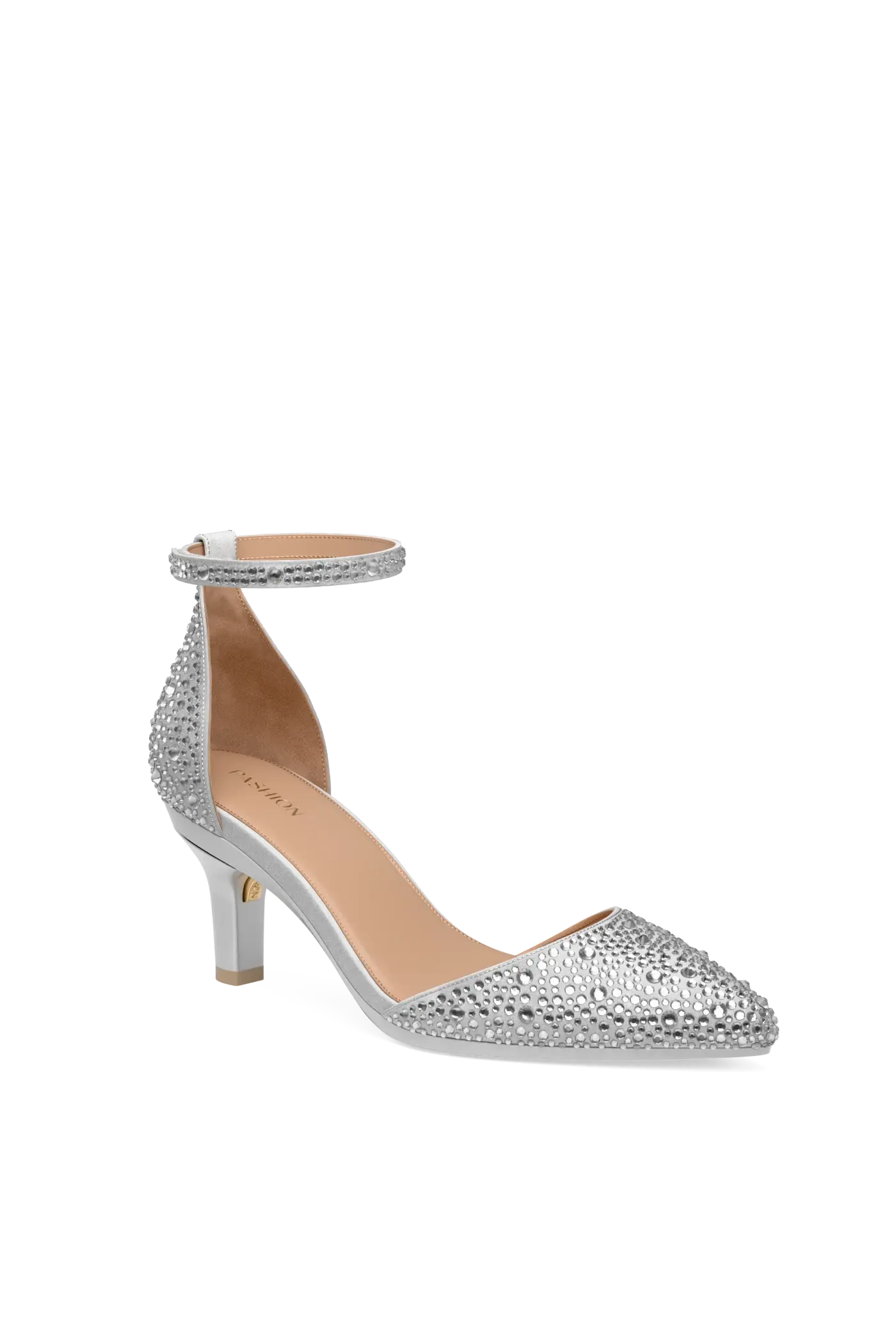 The D'Orsay - Silver Mixed Rhinestone 3 Stiletto