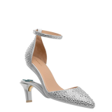 Diana D'Orsay - Silver Mixed Rhinestone 3 Stiletto