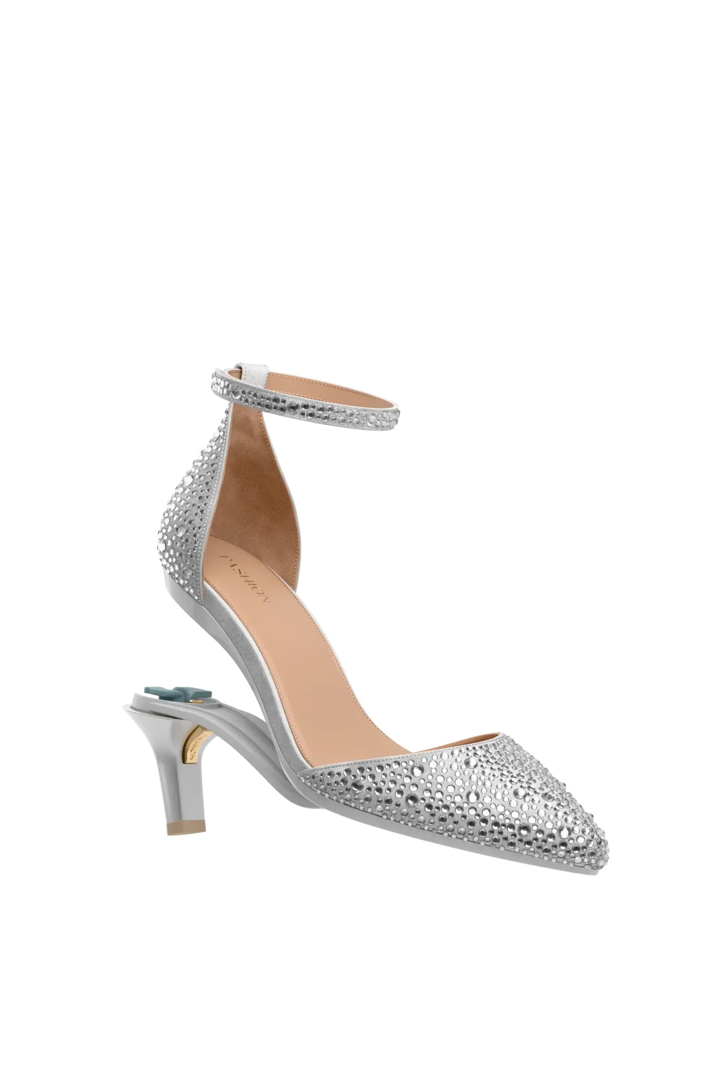 The D'Orsay - Silver Mixed Rhinestone 3 Stiletto
