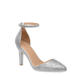 Diana D'Orsay - Silver Mixed Rhinestone 4 Stiletto