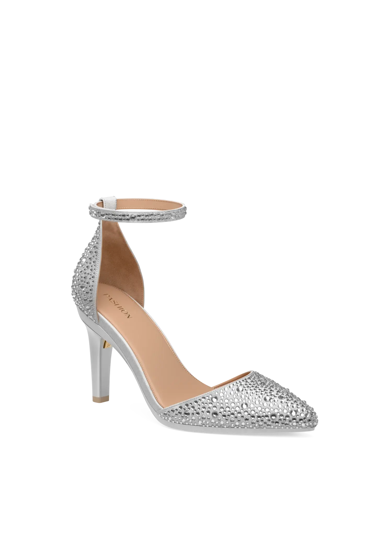 The D'Orsay - Silver Mixed Rhinestone 4 Stiletto