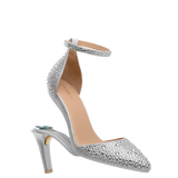 Diana D'Orsay - Silver Mixed Rhinestone 4 Stiletto