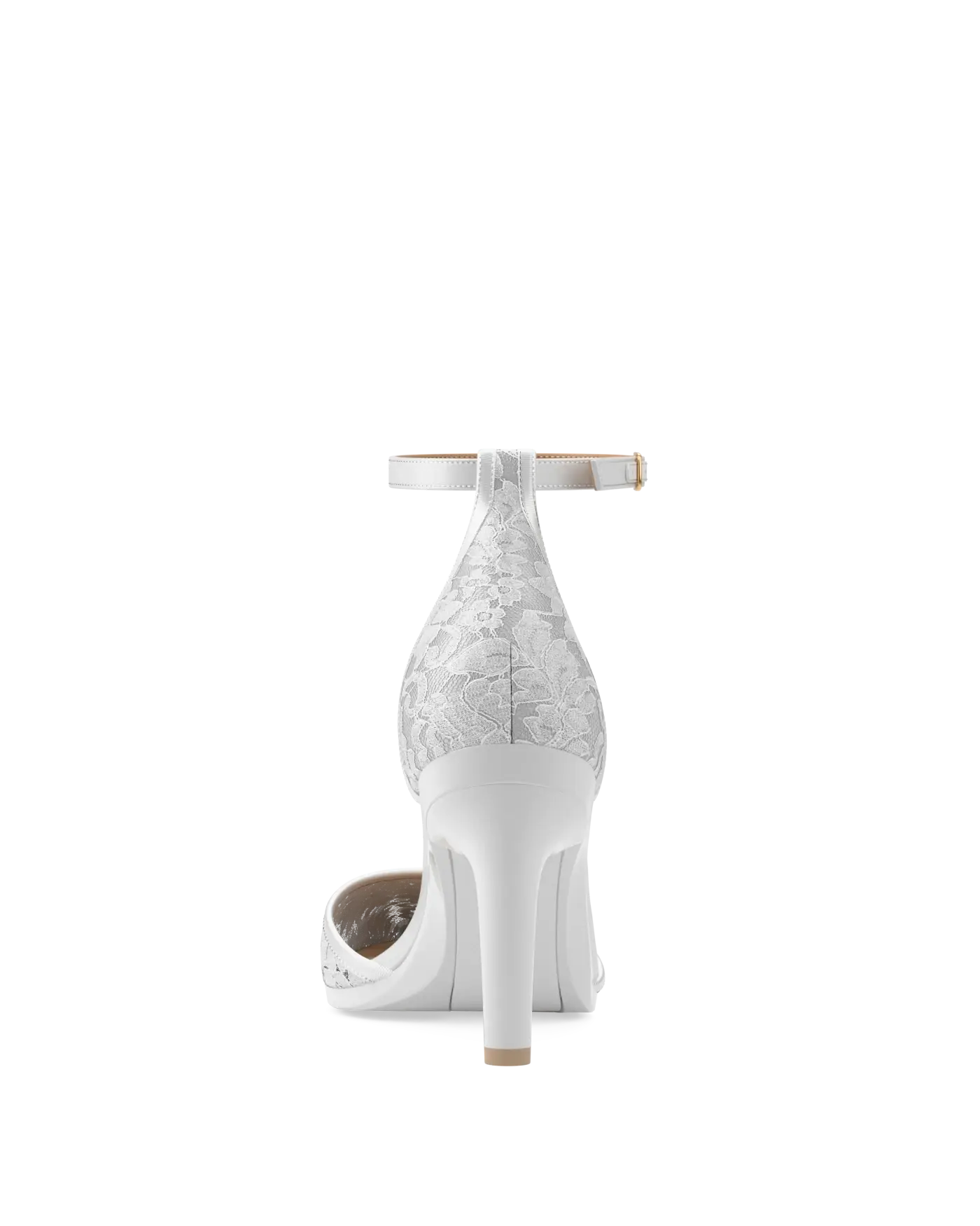 Diana D'Orsay - White Satin Lace + Stiletto Heel Kit 4 White