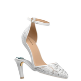 Diana D'Orsay - White Satin Lace + Stiletto Heel Kit 4 White