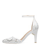 Diana D'Orsay - White Satin Lace + Stiletto Heel Kit 4 White