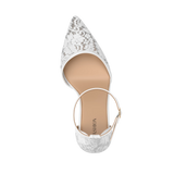 Diana D'Orsay - White Satin Lace + Stiletto Heel Kit 4 White