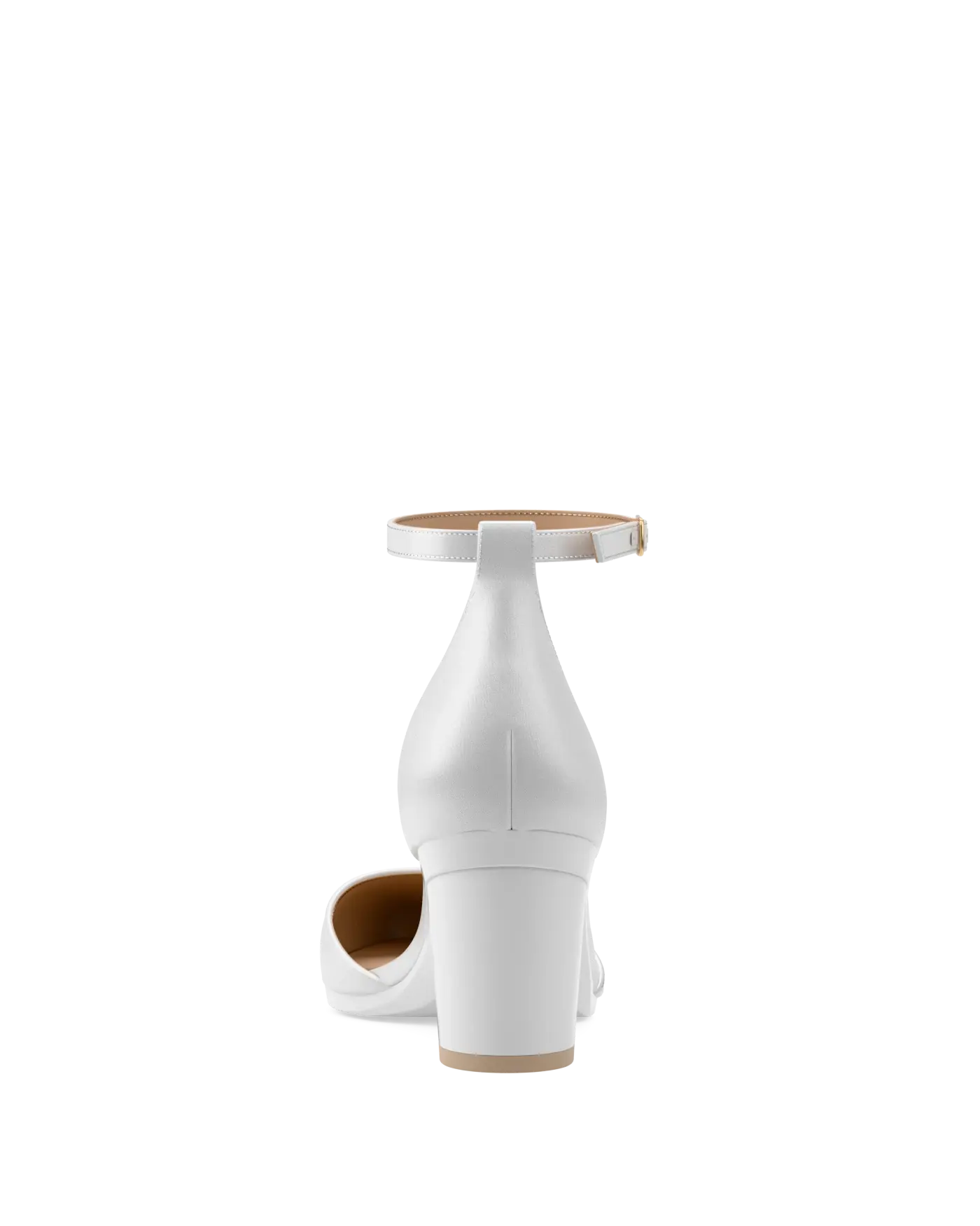 Diana D'Orsay - White Satin + Block Heel Kit 3 White