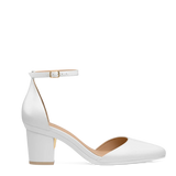 Diana D'Orsay - White Satin + Block Heel Kit 3 White
