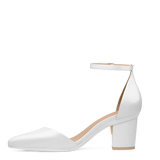 Diana D'Orsay - White Satin + Block Heel Kit 3 White