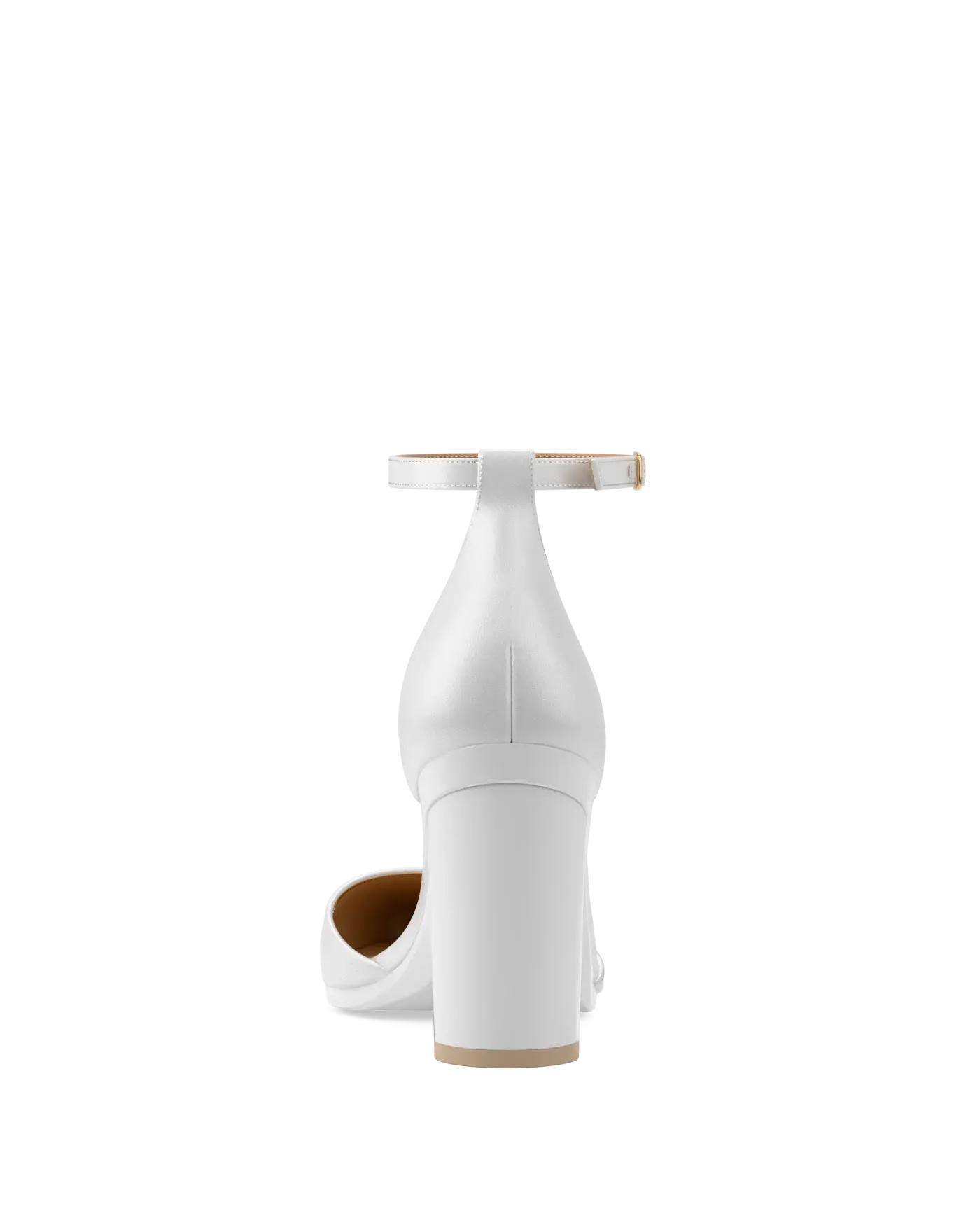 Diana D'Orsay - White Satin + Block Heel Kit 4 White