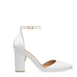 Diana D'Orsay - White Satin + Block Heel Kit 4 White