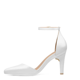 Diana D'Orsay - White Satin + Stiletto Heel Kit 4 White