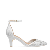 Diana D'Orsay - White Satin Lace + Stiletto Heel Kit 3 White
