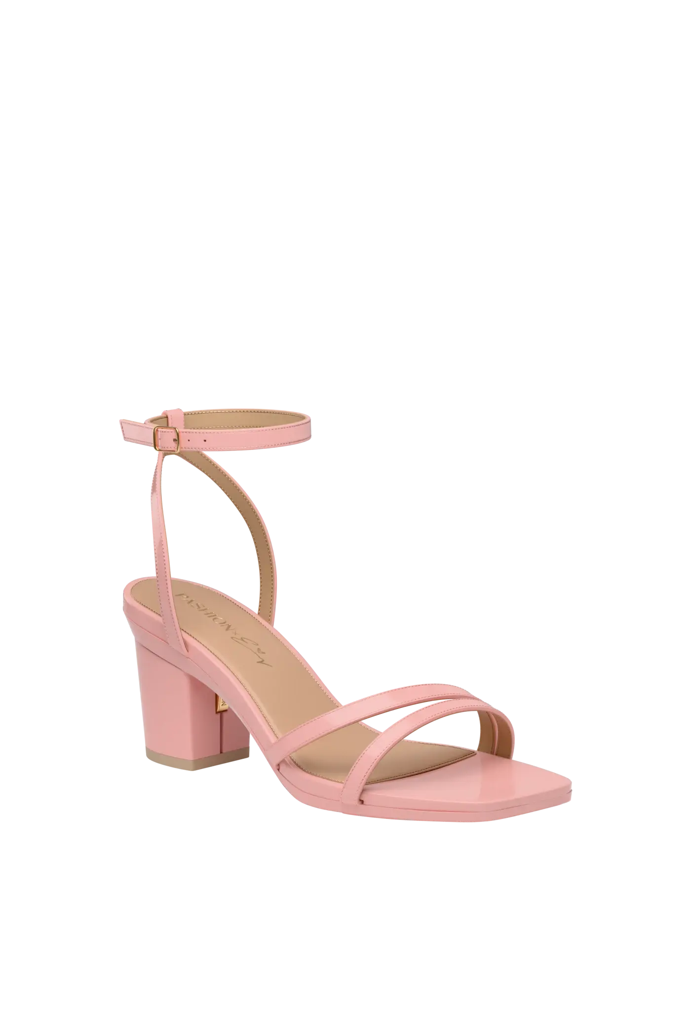The Emmy - Blush Patent 3 Block