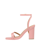Emmy Sandal - Blush Patent 4 Block