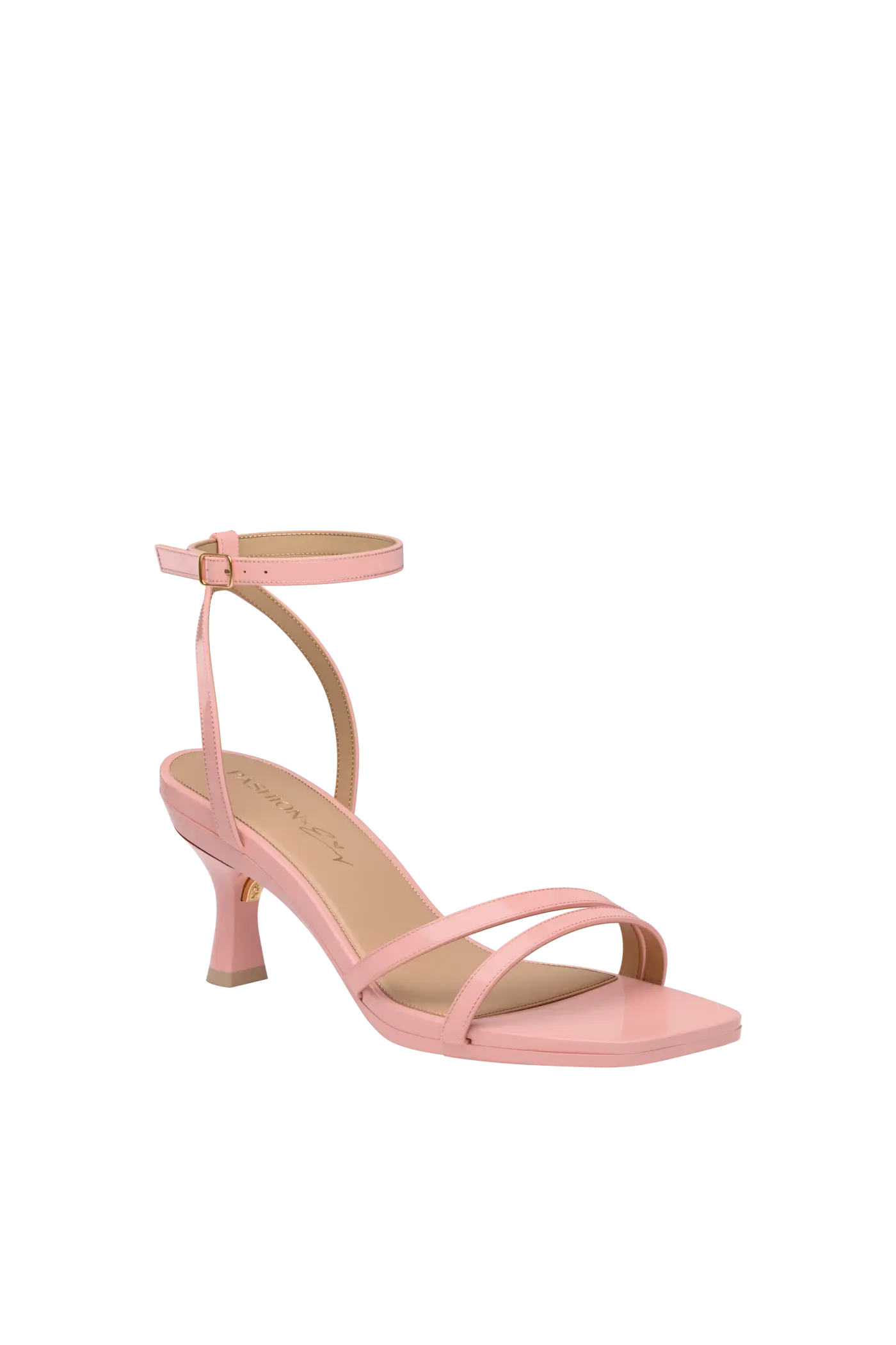 The Emmy - Blush Patent 3 Flare Stiletto