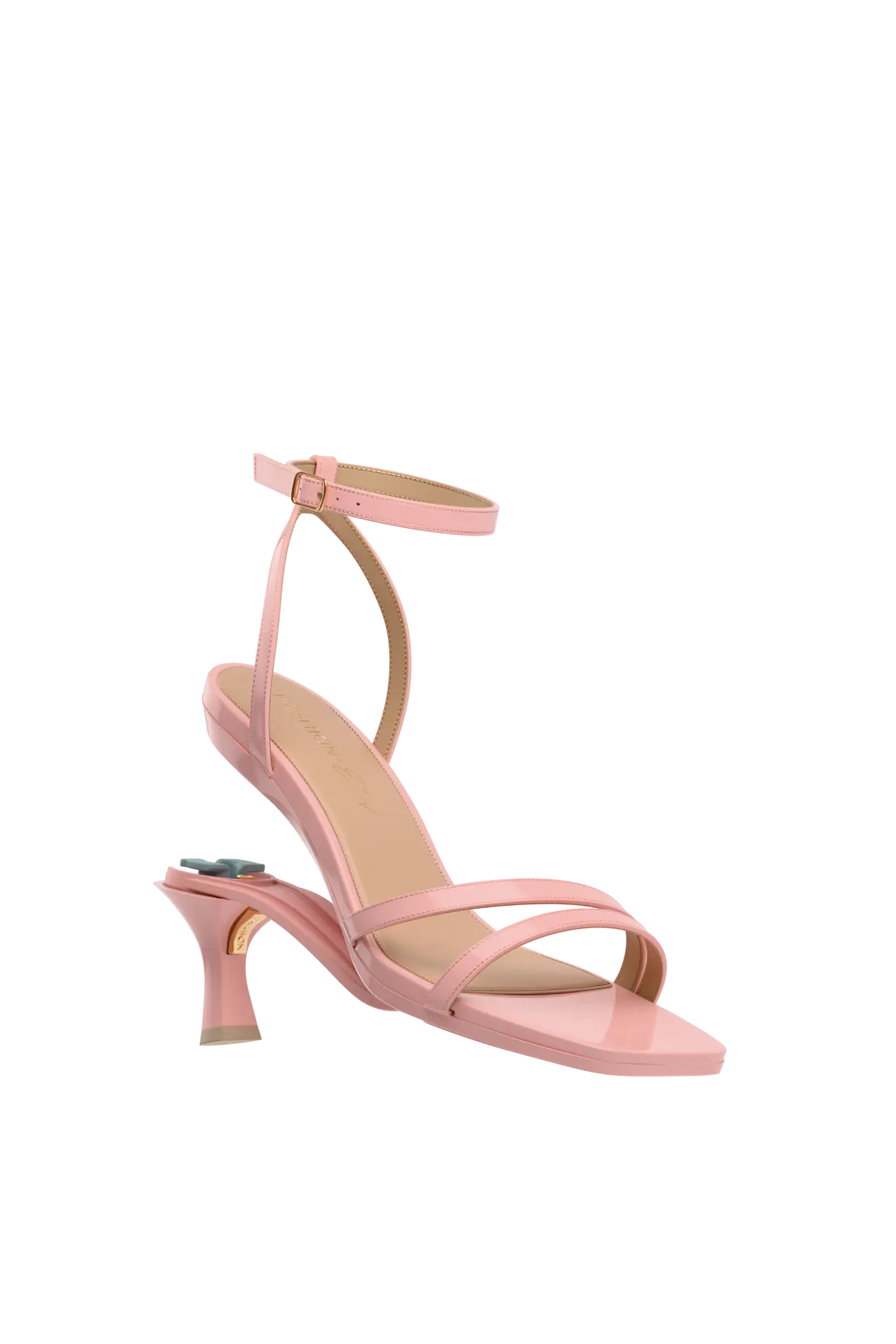 The Emmy - Blush Patent 3 Flare Stiletto