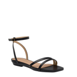 Emmy Sandal - Coal Black Leather 3 Block