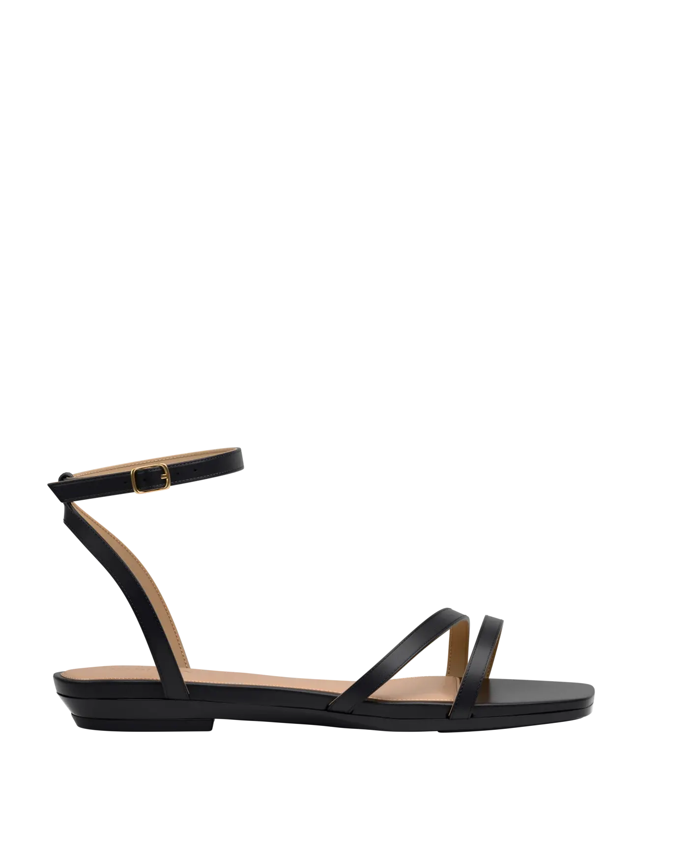 Emmy Sandal - Coal Black Leather