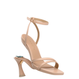Emmy Sandal - Sand Leather 4 Flare Stiletto