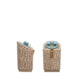 Block Heel Kit 4 Sand & Latte Espadrille, 4-inch interchangeable block heel. Pashion convertible heels go from heel to flat and are customizable with interchangeable heel kits.