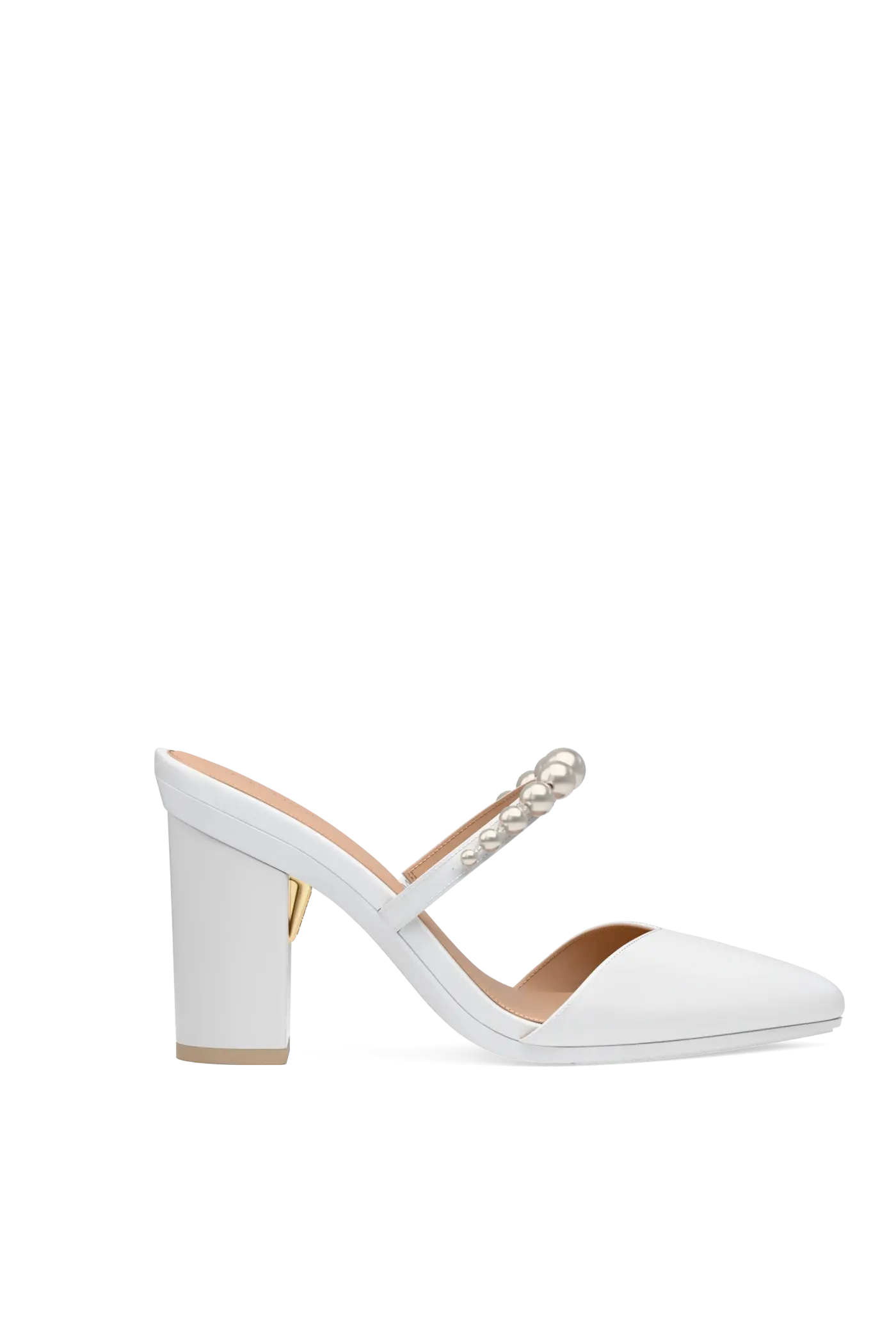 The Evelyn - White Satin Pearl 4 Block