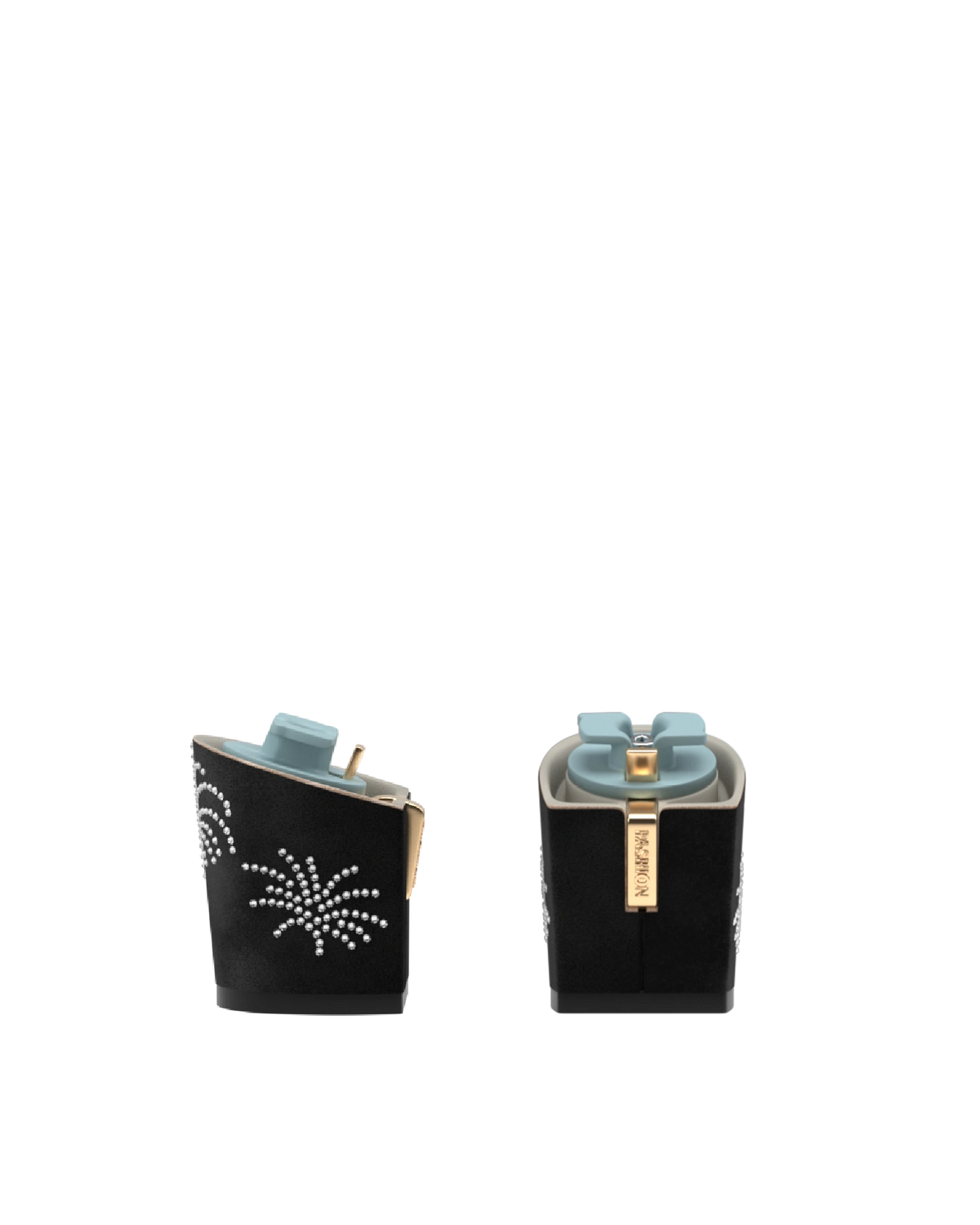 Block Heel Kit 3 Firework Rhinestone, 3-inch interchangeable block heel. Pashion convertible heels go from heel to flat and are customizable with interchangeable heel kits.