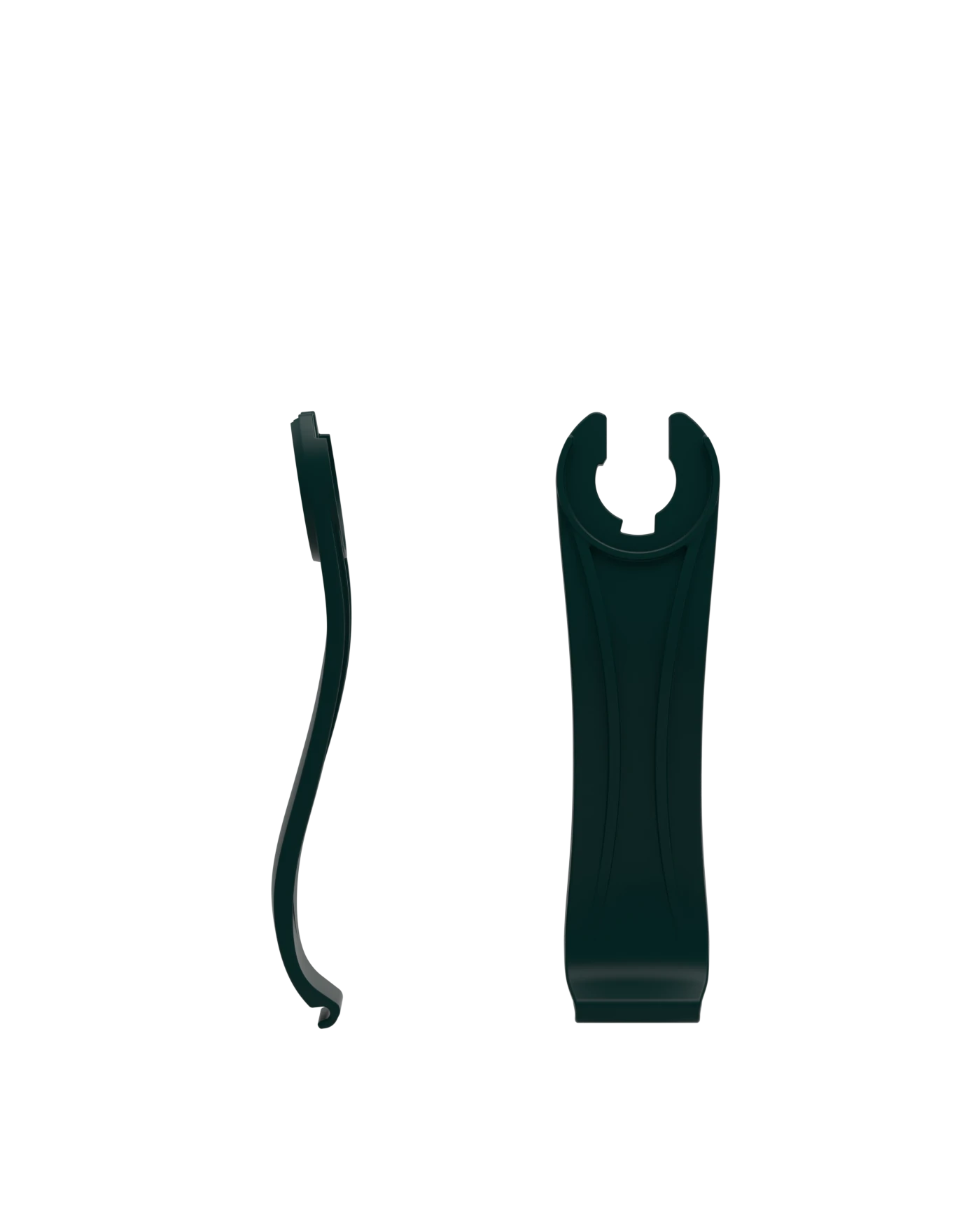 Stelo - Forest Green, product view. Pashion convertible heels go from heel to flat and are customizable with interchangeable heel kits.
