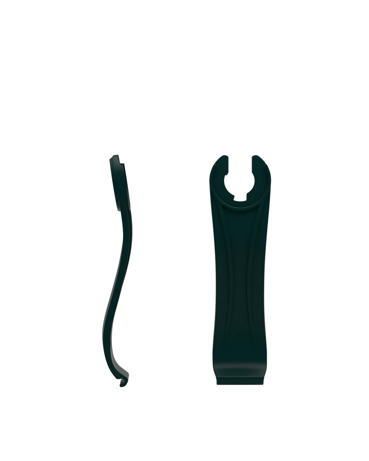 Stelo - Forest Green, product view. Pashion convertible heels go from heel to flat and are customizable with interchangeable heel kits.