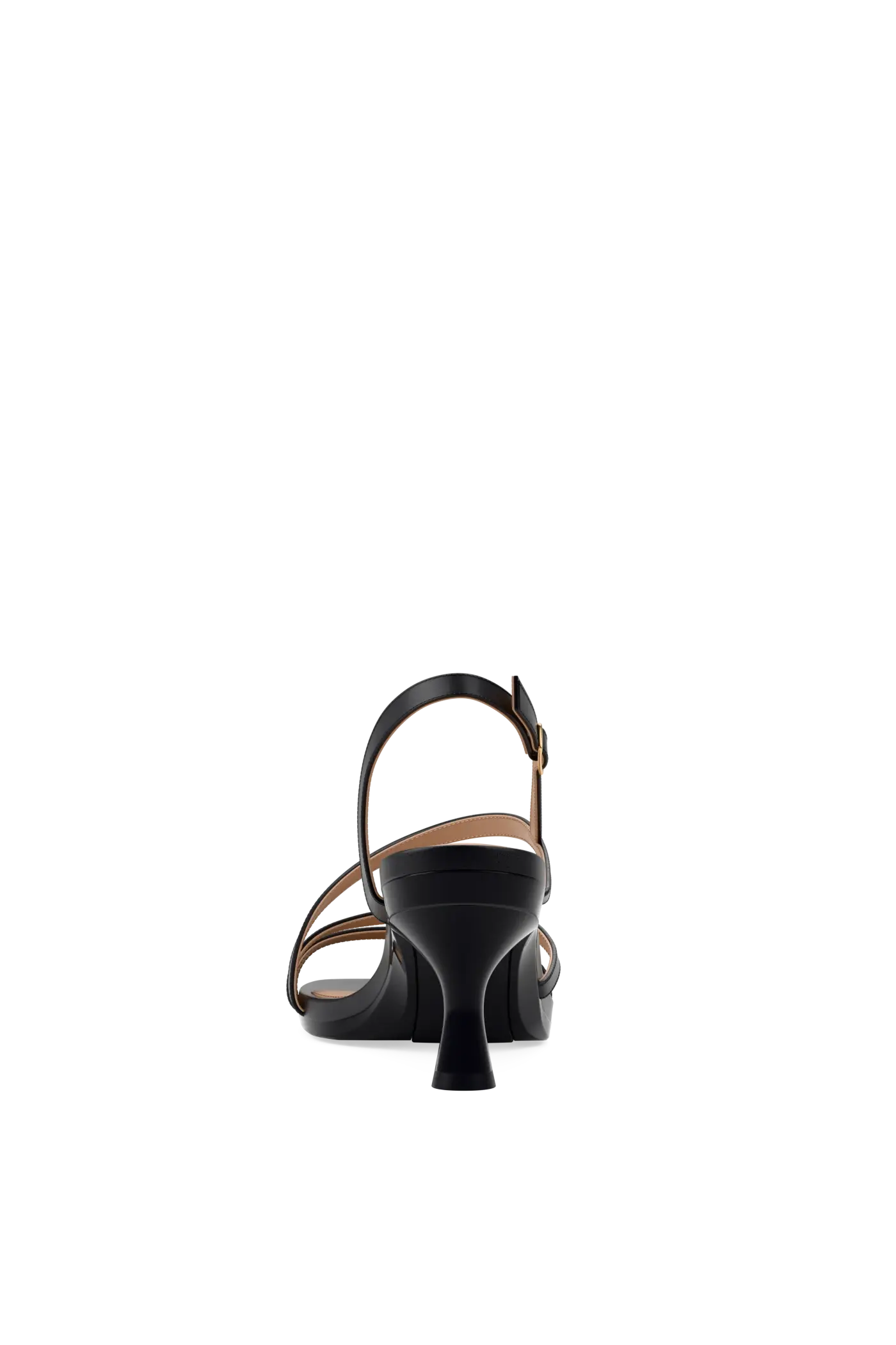 The Gia - Coal Leather 3 Flare Stiletto