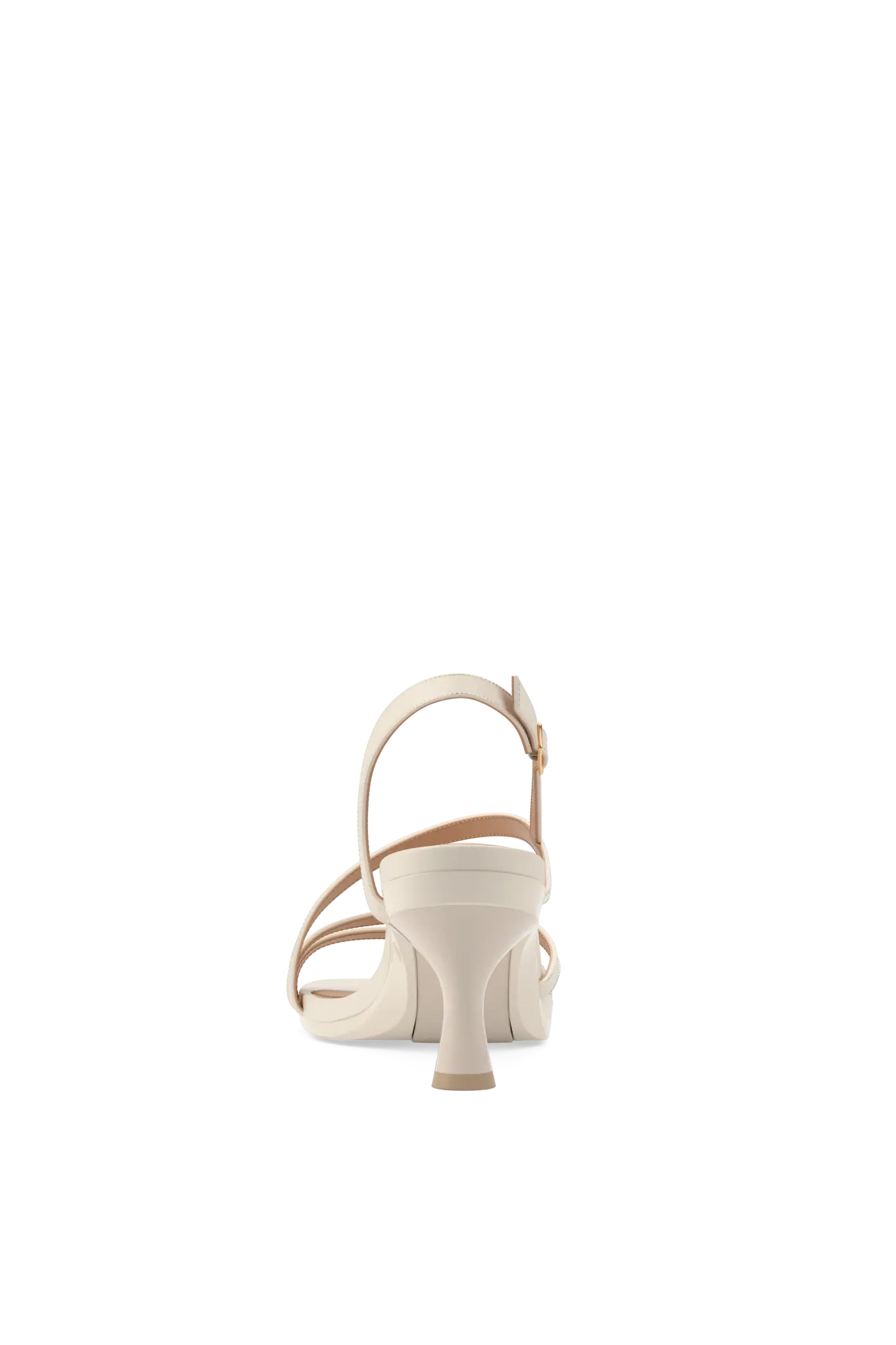The Gia - Ivory Leather 3 Flare Stiletto