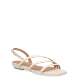 Gia Sandal - Ivory Leather Flat