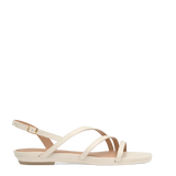 Gia Sandal - Ivory Leather Flat