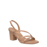 Gia Sandal - Latte Leather 3 Block