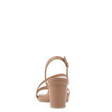 Gia Sandal - Latte Leather 3 Block