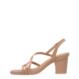 Gia Sandal - Latte Leather 3 Block