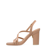 Gia Sandal - Latte Leather 4 Block