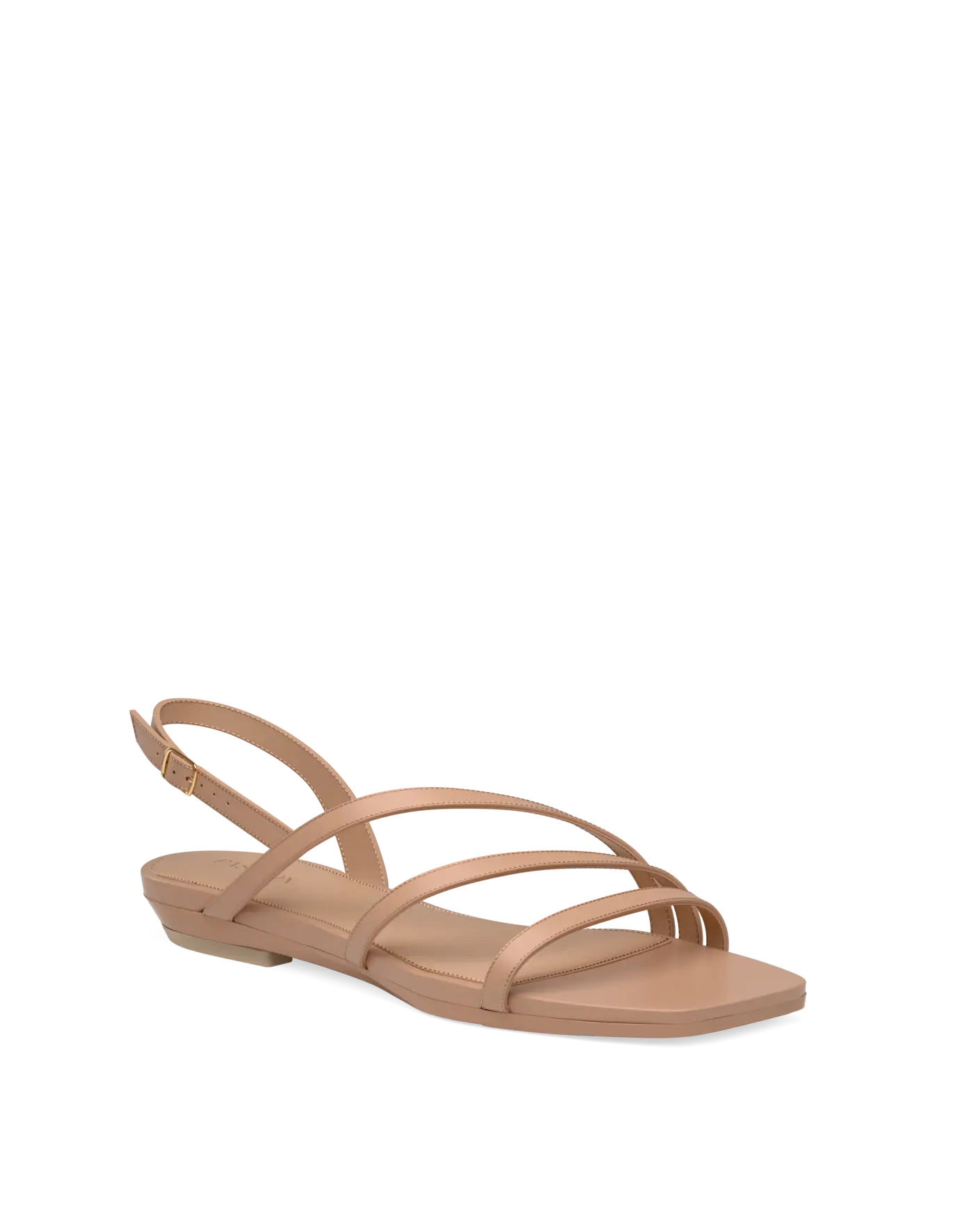 Gia Sandal - Latte Leather 4 Stiletto