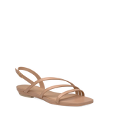 Gia Sandal - Latte Leather Flat