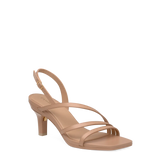 Gia Sandal - Latte Leather 3 Stiletto