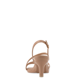 Gia Sandal - Latte Leather 3 Stiletto