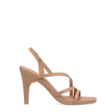 Gia Sandal - Latte Leather 4 Stiletto