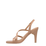 Gia Sandal - Latte Leather 4 Stiletto