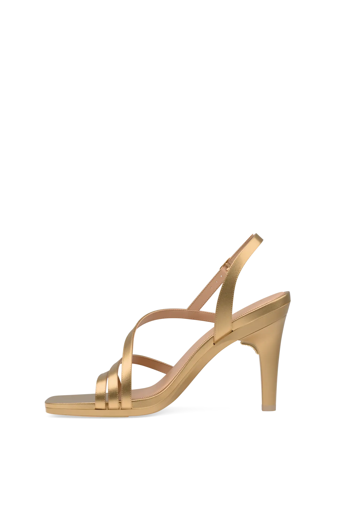 The Gia - Matte Gold Leather 4 Stiletto