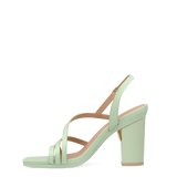 Gia Sandal - Mint Leather 4 Block