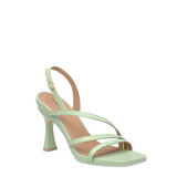 Gia Sandal - Mint Leather 4 Flare Stiletto