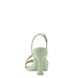 Gia Sandal - Mint Leather 4 Flare Stiletto